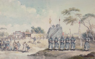 Chinese Military Post on the River Eu Ho by William Alexander